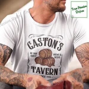 Beauty And The Beast Disney Gastons Tavern Pub Tee Fathers Day Gift